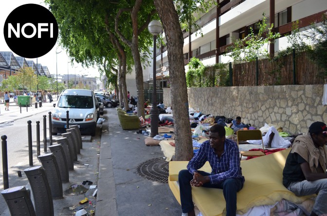 La misère des réfugiés, 47 rue Pajol