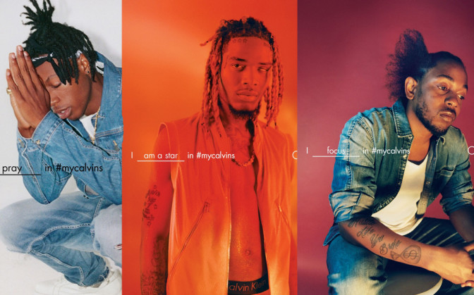 Kendrick Lamar, Fetty Wap & Joey Badass dans la nouvelle campagne de Calvin Klein