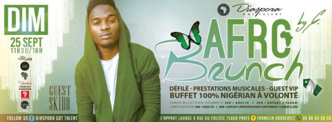 Afrobrunch #4 par Diaspora Got talent: venez tester les saveurs du Nigeria