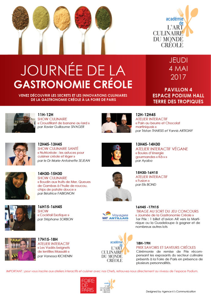 Journée de la gastronomie créole à la Foire de Paris !