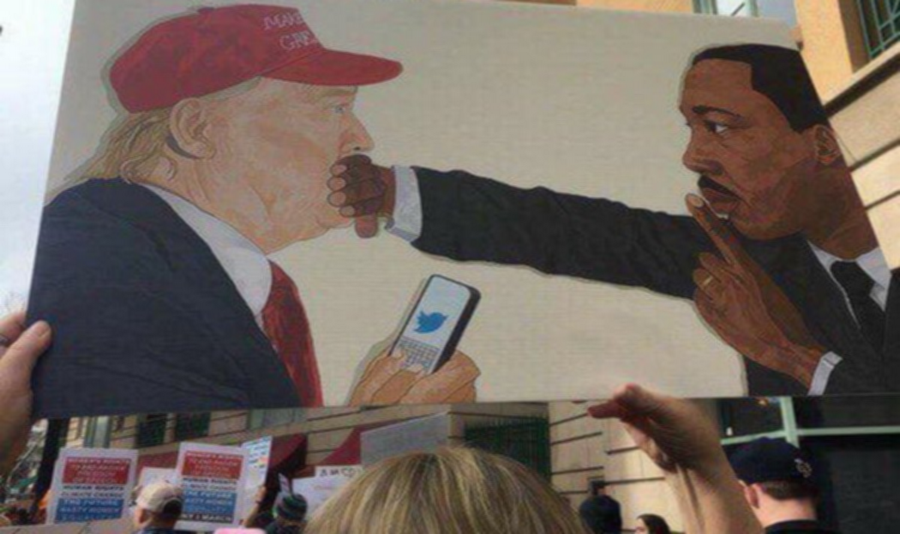 Watson Mere, l’artiste d’origine haïtienne auteur de la peinture anti-Trump qui a fait le buzz