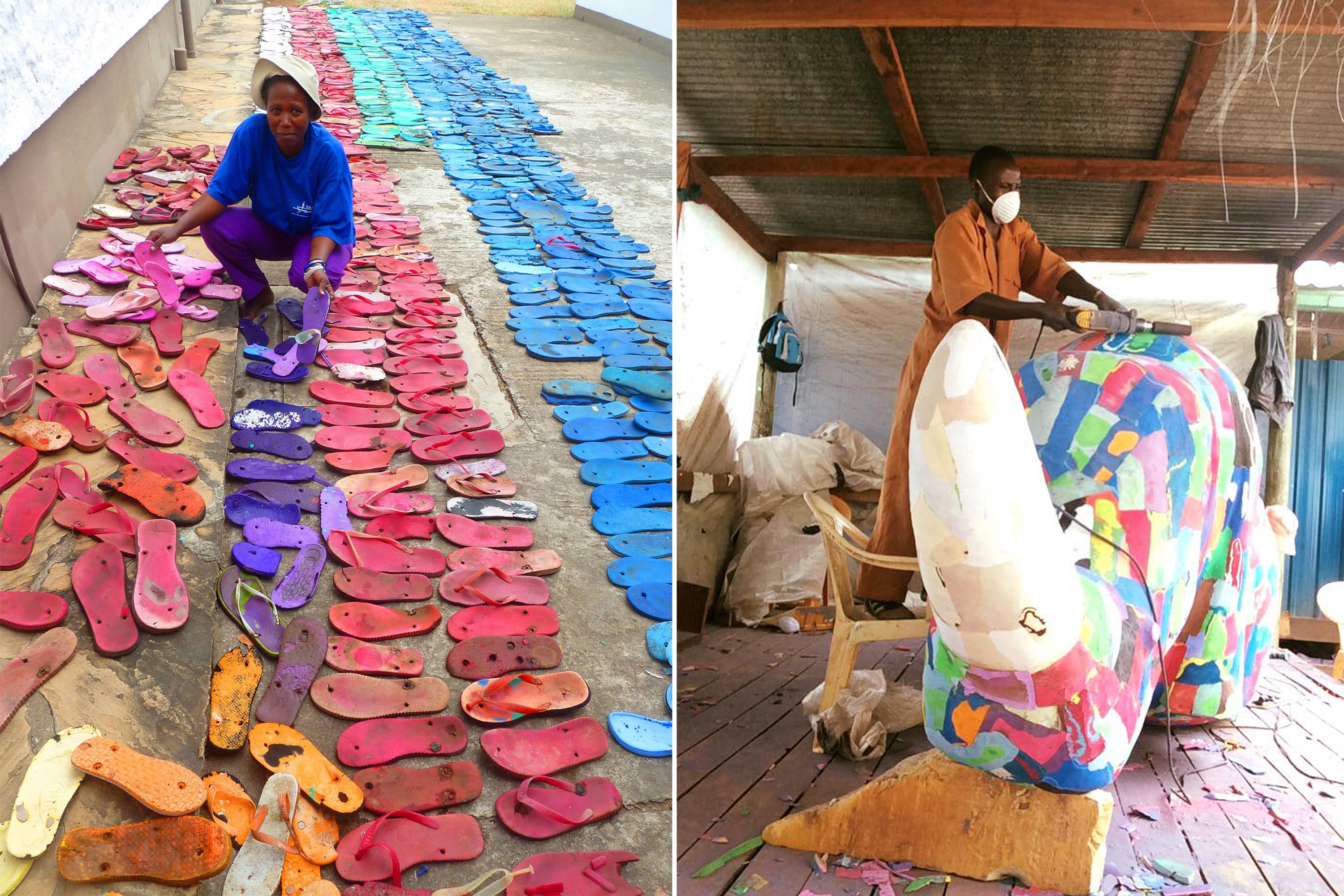 Le « Flip-Flops Art » ou l’expression du génie artistique Kényan