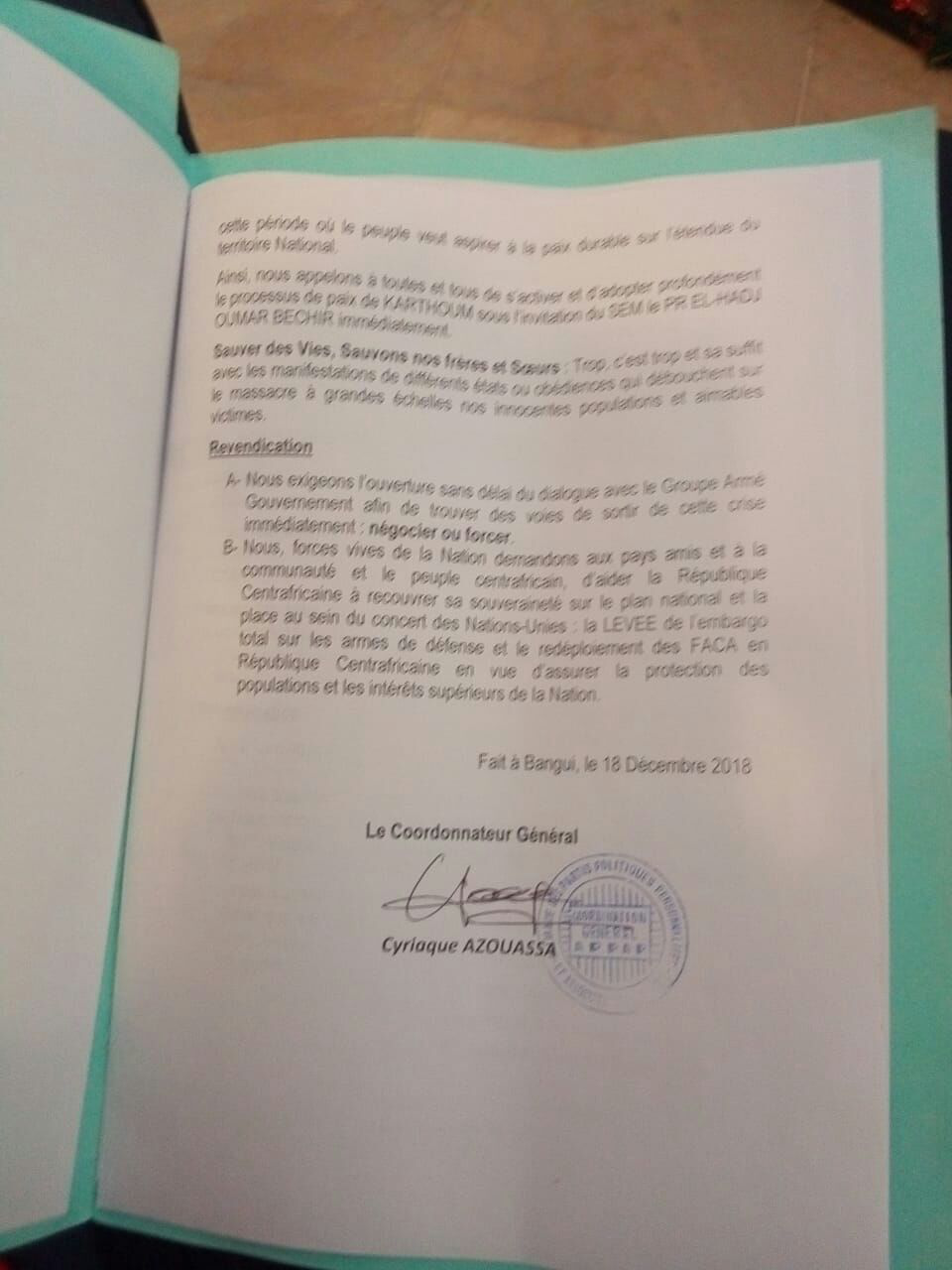 « Trop c’est trop » – les habitants de Bangui veulent la paix.