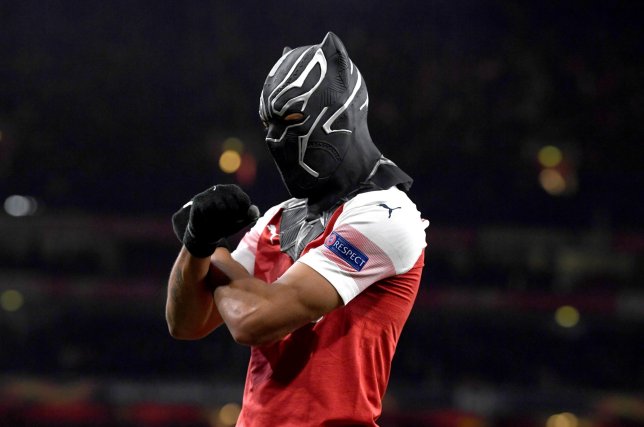 Pierre-Emerick Aubameyang aka Black Panther!