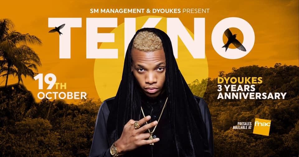 Tekno A Bruxelles pour l’anniversaire du Dyoukes !