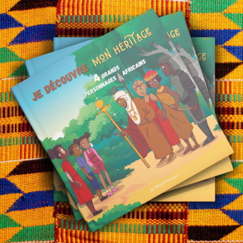 4 personnages africains mis en valeur dans un livre pour enfants!