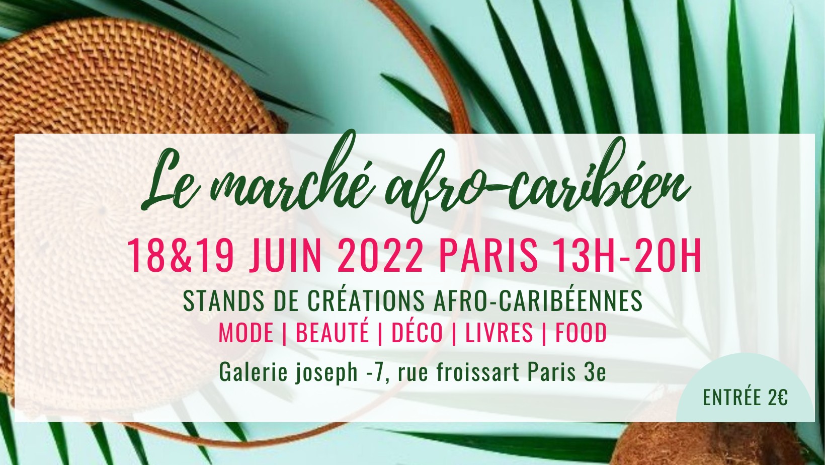 BON PLAN : LE MARCHÉ AFRO-CARIBÉEN SE TIENDRA DU 18 AU 19 JUIN 2022