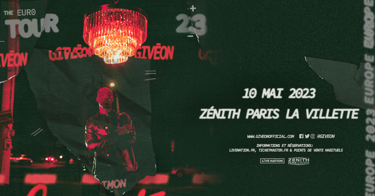Givēon en concert ! la star montante du R&B, enflammera la scène lors de sa tournée européenne, avec une étape mémorable à Paris !