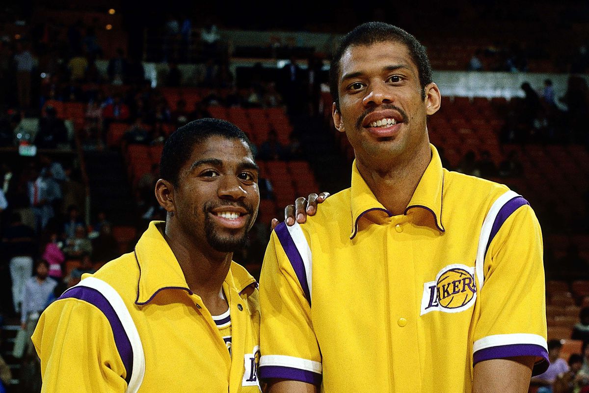 Magic et Kareem Abdul-Jabbar