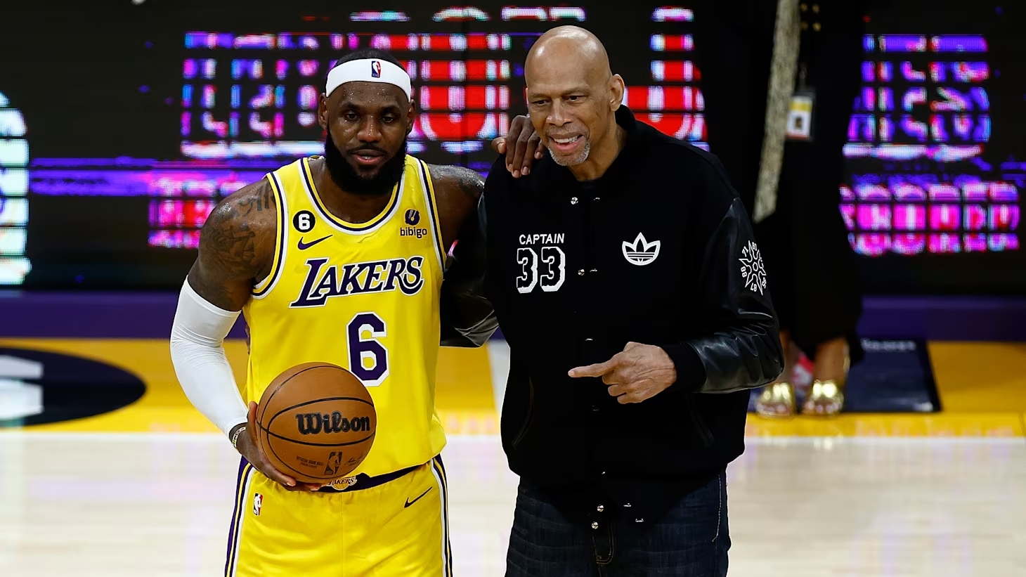 LeBron James et Kareem Abdul-Jabbar