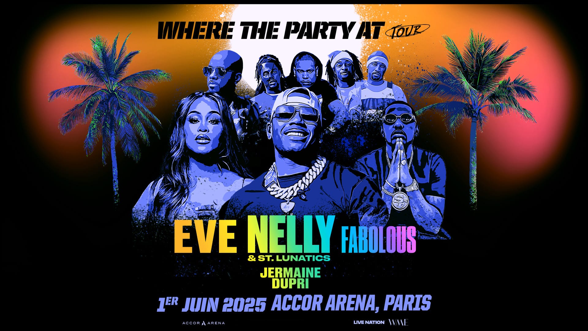 Nelly & Eve à l’Adidas Arena