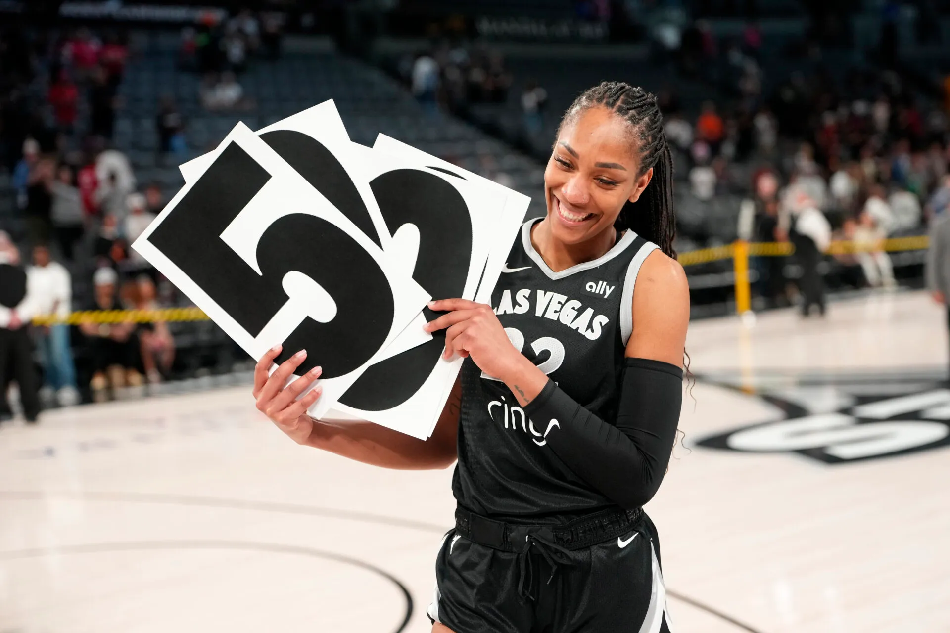 A'ja Wilson et les 5000k