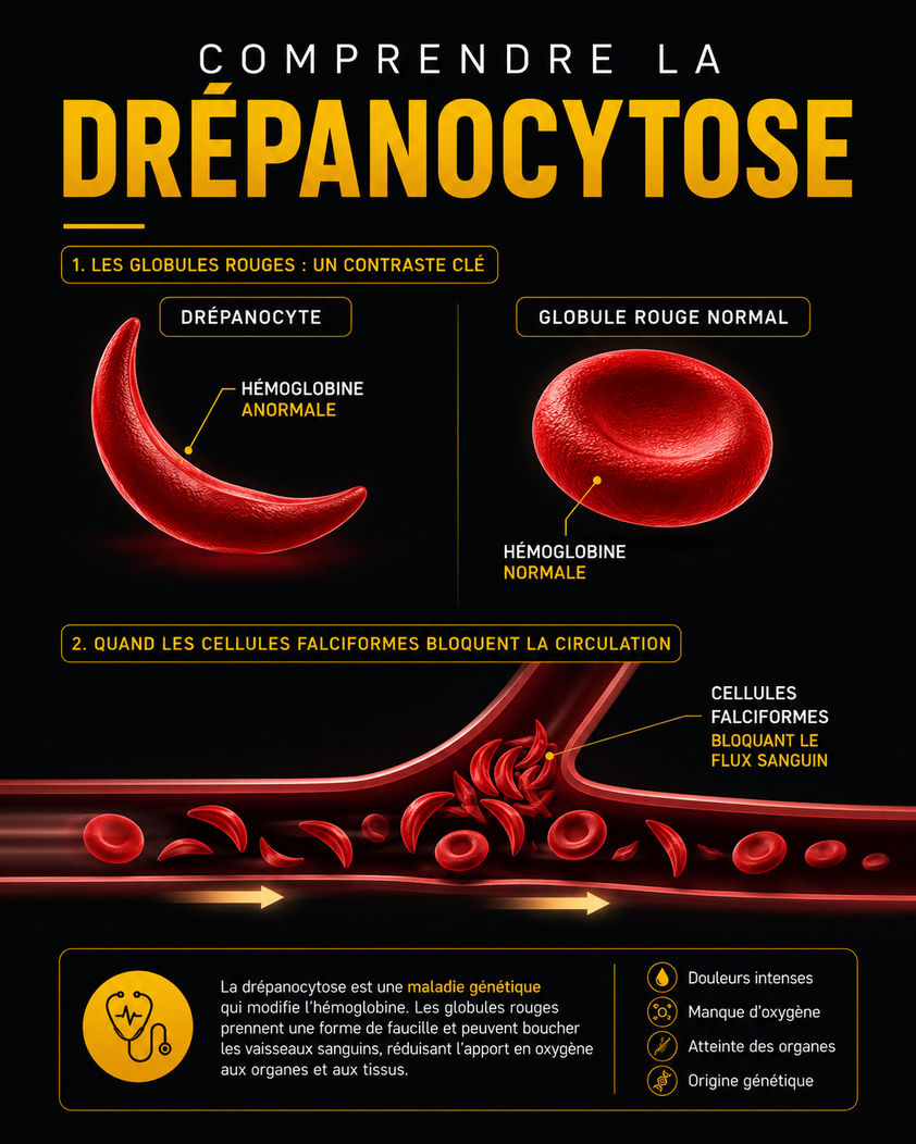 Drépanocytose : comprendre la maladie génétique qui bouleverse des millions de vies